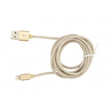 Кабель USB/Lightning Rock Metal Charge & Sync Round Cable 1800mm (RCB0432)