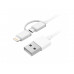 Кабель 2in1 USB Lighting/Micro Xiaomi ZMI MFi 100см (AL801) для Apple и type-c белый Кабель 2in1 USB Lighting/Micro Xiaomi ZMI MFi 100см (AL801) для Apple и type-c белый