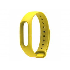 Ремешок силиконовый для фитнес-трекера Xiaomi Mi Band 2 (Yellow)