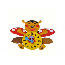 Деревянная модель-раскраска для детей UGears 4Kids Часы-пчелка