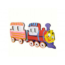 Деревянная модель-раскраска для детей UGears 4Kids Локомотив